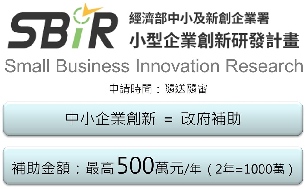 政府補助資源-中小企業創新研發計畫
