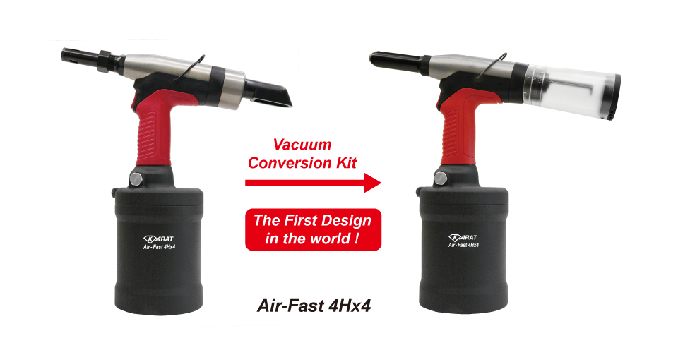 KARAT Air-Fast 4Hx4 Industrial Heavy-Duty Air-Hydraulic Installation Tool, for setting Lockbolts  and Structural Blin Rivets