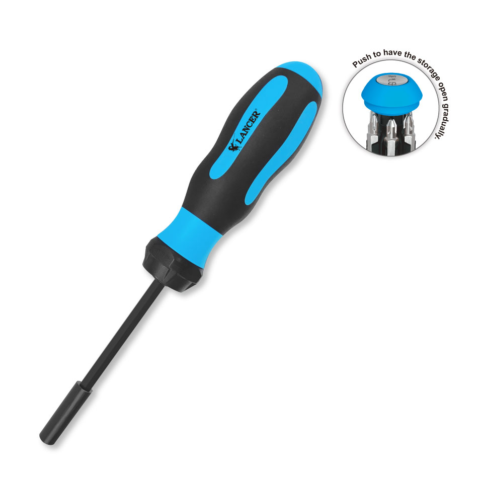  具有起子頭收納槽棘輪起子